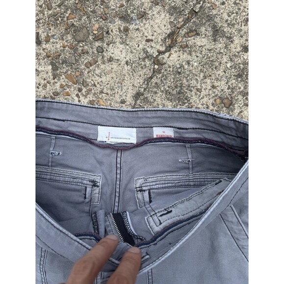 Anthropology Pilcro The Wanderer Low Rise Straight Leg Size 28 Khaki Gray Pants - Picture 3 of 6